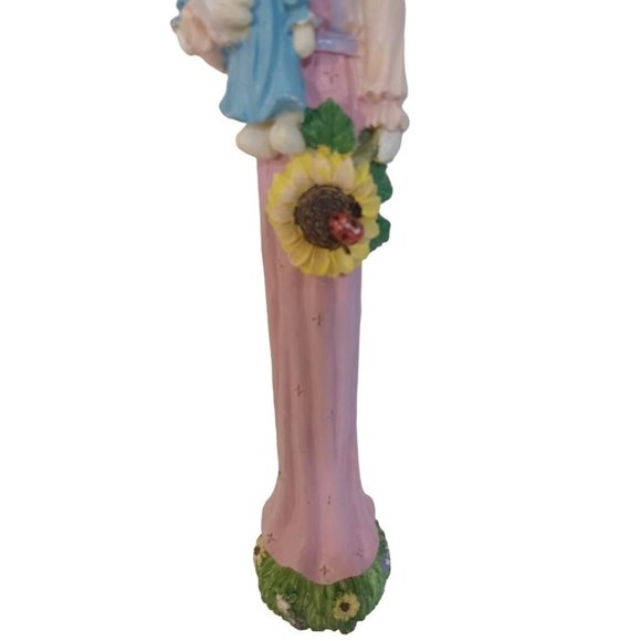 World Bazaars Inc Female Bunny Rabbit 12 In Ceramic Figurine With Baby In Hand - Picture 10 of 12